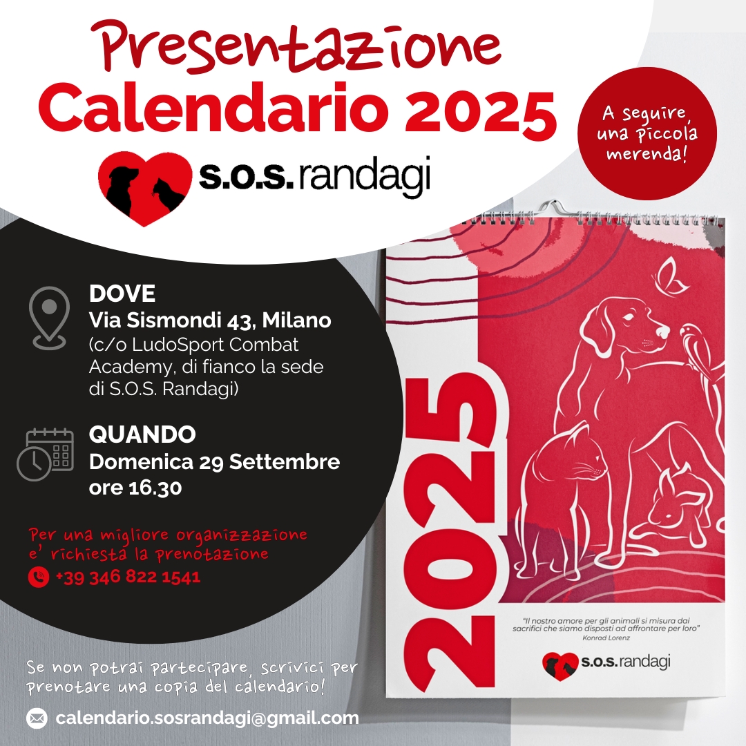 calendario sos randagi