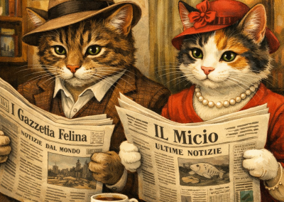 Il giornale dei gatti, poesia di Gianni Rodari